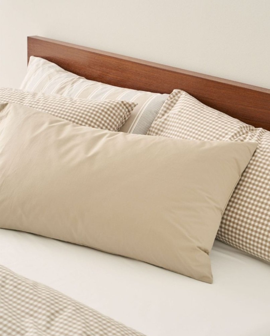 BASSOLS Funda De Almohada Cotton Beige Best